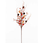 Vickerman FQ220328 28" Orange Fall Artificial Pods Berries And Pinecone Spray 2 Per Bag