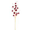 Vickerman FQ220503 33" Red Metal Jingle Bell Spray 2 Per Bag
