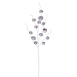 Vickerman FQ220507 33" Silver Metal Jingle Bell Spray 2 Per Bag