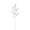 Vickerman FQ220511 33" White Metal Jingle Bell Spray 2 Per Bag