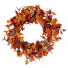 Vickerman FQ220722 22" Artificial Orange Fall Maple Leaf Wreath.