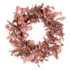 Vickerman FQ221522 22" Dusty Rose Artificial Fall Eucalyptus And Berry Wreath