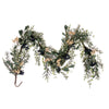 Vickerman FQ221960 5' Green Artificial Pine Blueberry And White Berry Garland