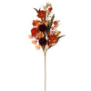 Vickerman FQ222531 31" Orange And Burgundy Artificial Mixed Mum Chinese Lantern And Berry Spray 2 Per Bag.