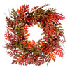 Vickerman FQ222722 22" Artificial Oak Leaf Acorn Berry Wreath.