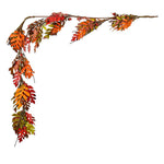 Vickerman FQ222760 5' Artificial Oak Leaf Acorn Berry Garland