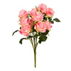 Vickerman FR190311 17.5" Artificial Pink Rose Bush.