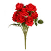 Vickerman FR190379 17.5" Artificial Red Rose Bush.