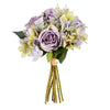 Vickerman FR190867 12" Artificial Violet Hydrangea And Rose Bouquet