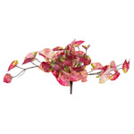 Vickerman FR231203 15" Artificial Red Hanging Variegated Leaves Vine. Includes Two Pieces Per Bag.