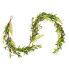 Vickerman FS232606 22" Artificial Green Olive Garland Features Green Foliage With Dark Orange Olives