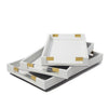 Two's Company FSN123-S3 Set of 3 Rectangular White Decorative Tray
