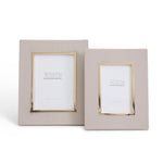 Two's Company FSN131-NS2 Set of 2 Taupe Stingray Photo Frame