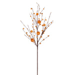 Vickerman FT2210332 32" Cream Artificial Pumpkin Berry Spray 3 Per Bag.
