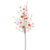 Vickerman FT2210334 32" Orange Artificial Pumpkin Berry Spray 3 Per Bag.