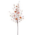 Vickerman FT2210334 32" Orange Artificial Pumpkin Berry Spray 3 Per Bag.