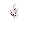 Vickerman FT2210335 32" Red Artificial Pumpkin Berry Spray 3 Per Bag.