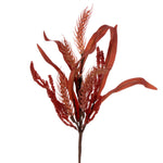 Vickerman FT2210945 19" Brown Artificial Leaf Pick 6 Per Bag.