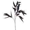 Vickerman FT224145 45" Glittered Black Artificial Eucalyptus Leaf Spray 2 Per Bag
