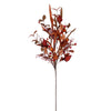 Vickerman FT226532 32" Autumn Orange Artificial Assorted Leaf Spray With Berries 2 Per Bag.