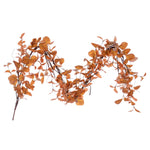 Vickerman FT227763 5' Orange Artificial Leaf Garland