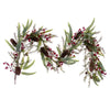 Vickerman FT227960 5' Green Artificial Leaf Garland