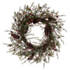 Vickerman FT228122 22" Green Artificial Leaf Wreath.