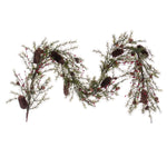 Vickerman FT228160 5' Green Artificial Leaf Garland