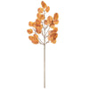 Vickerman FT228932 32" Autumn Orange Artificial Silver Dollar Eucalyptus Leaf Spray 3 Per Bag.