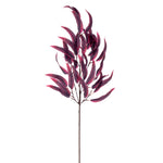 Vickerman FT229537 32" Burgundy Artificial Leaf Spray 2 Per Bag.