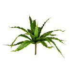 Vickerman FU191313 13" Artificial Green Bird Nest Fern Bush.