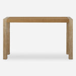 Uttermost Organic Grasscloth Entry Table with Oak Veneer Legs