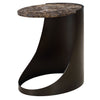 Uttermost 50095 Welling Modern Metal Side Table with Sculptural Black Base