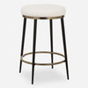 Black & Brass Counter Stool for Modern Kitchens