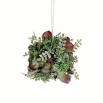 Vickerman FV195605 5" Artificial Mixed Green Red Succulent Ball.