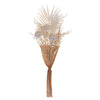 Vickerman FV222723 23" Artificial Cream Straw Flower Pampas Grass Palm And Fern Bouquet.