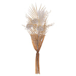 Vickerman FV222723 23" Artificial Cream Straw Flower Pampas Grass Palm And Fern Bouquet.