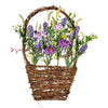 Vickerman FY194016 16"X10" Artificial Purple Lilac Wild Flower Basket