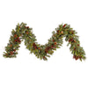 Vickerman G118715 9' Cibola Mixed Berry Artificial Christmas Garland Clear Dura-Lit Incandescent Mini Lights