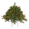 Vickerman G118786 2' Cibola Mixed Berry Artificial Christmas Bush With 100 Clear Lights