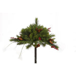 Vickerman G121345 16" Mixed Berry And Cone Artificial Christmas Urn Filler Unlit