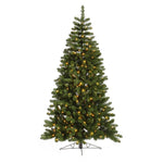 Vickerman G125386LED 9.5' X 62" Grand Teton Artificial Half Christmas Tree Single Mold Warm White LED Lights
