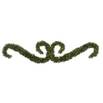 Vickerman G125569LED 9' Teton Double "S" Festoon Artificial Christmas Garland Warm White Wide Angle LED Lights