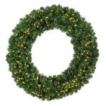 Vickerman G125648LED 48" Grand Teton Artificial Christmas Wreath Warm White Wide Angle LED Lights