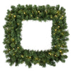 Vickerman G126031LED 30" Grand Teton Artificial Christmas Square Wreath Warm White LED Lights