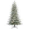 Vickerman G160836 3.5' Frosted Eastern Fraser Fir Artificial Christmas Tree Clear Dura-Lit Lights
