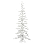 Vickerman G176375 7.5' X 34" Flocked Kuna Pine Artificial Christmas Tree Unlit