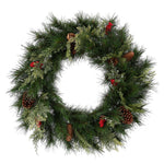 Vickerman G183524 24" Grove Mixed Pine Artificial Christmas Wreath Unlit
