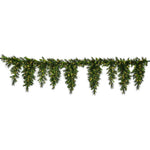 Vickerman G193636LED 9' X 19" Bangor Mixed Icicle Artificial Christmas Garland Warm White Led Lights