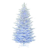 Vickerman G197198LEDTW 14' X 74" Flocked Cedar Pine Artificial Christmas Tree Low Voltage LED Pure White And Blue Wide Angle 3Mm Twinkle Lights